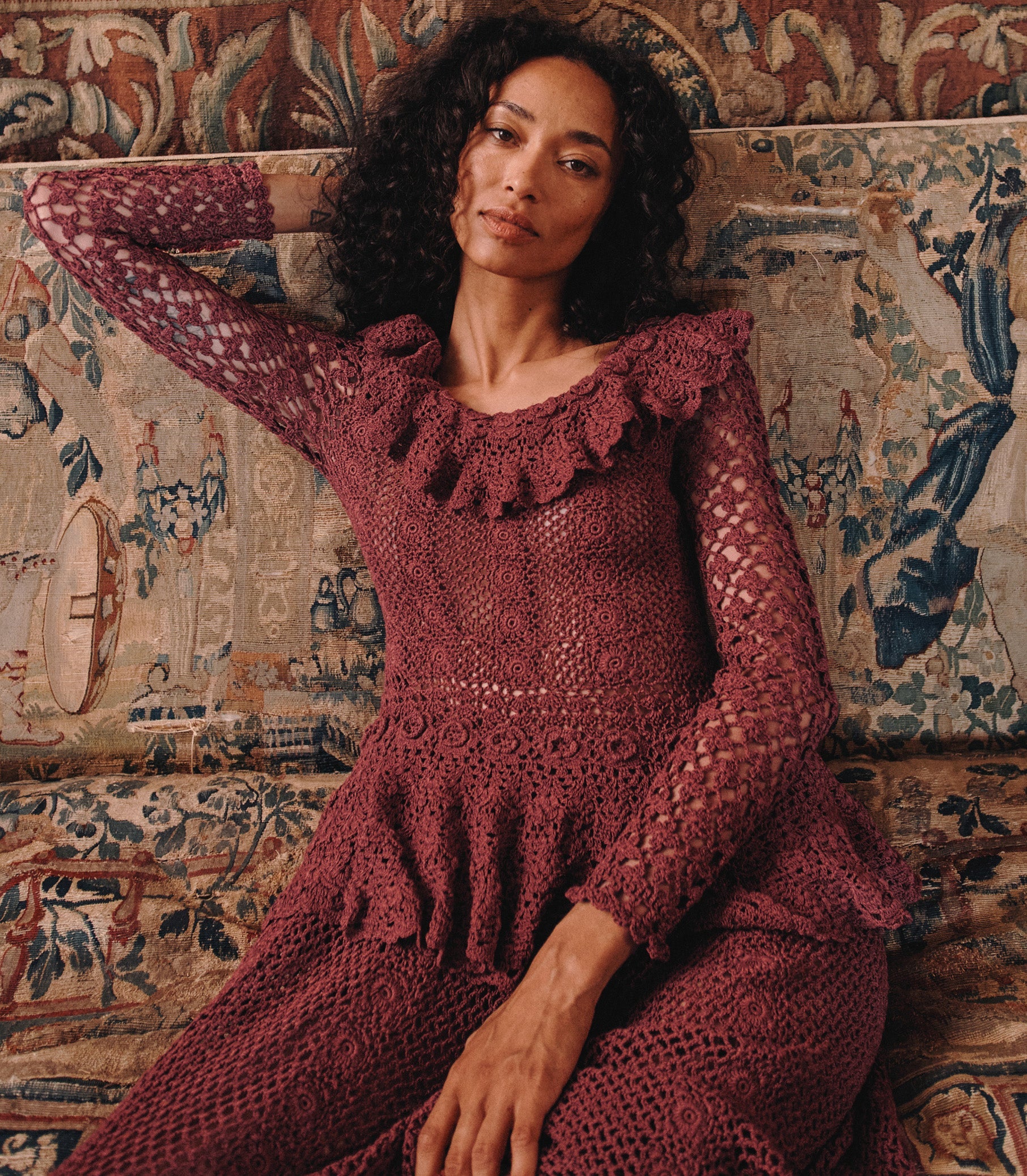 NORÈNE DRESS -- VIEUX ROSE