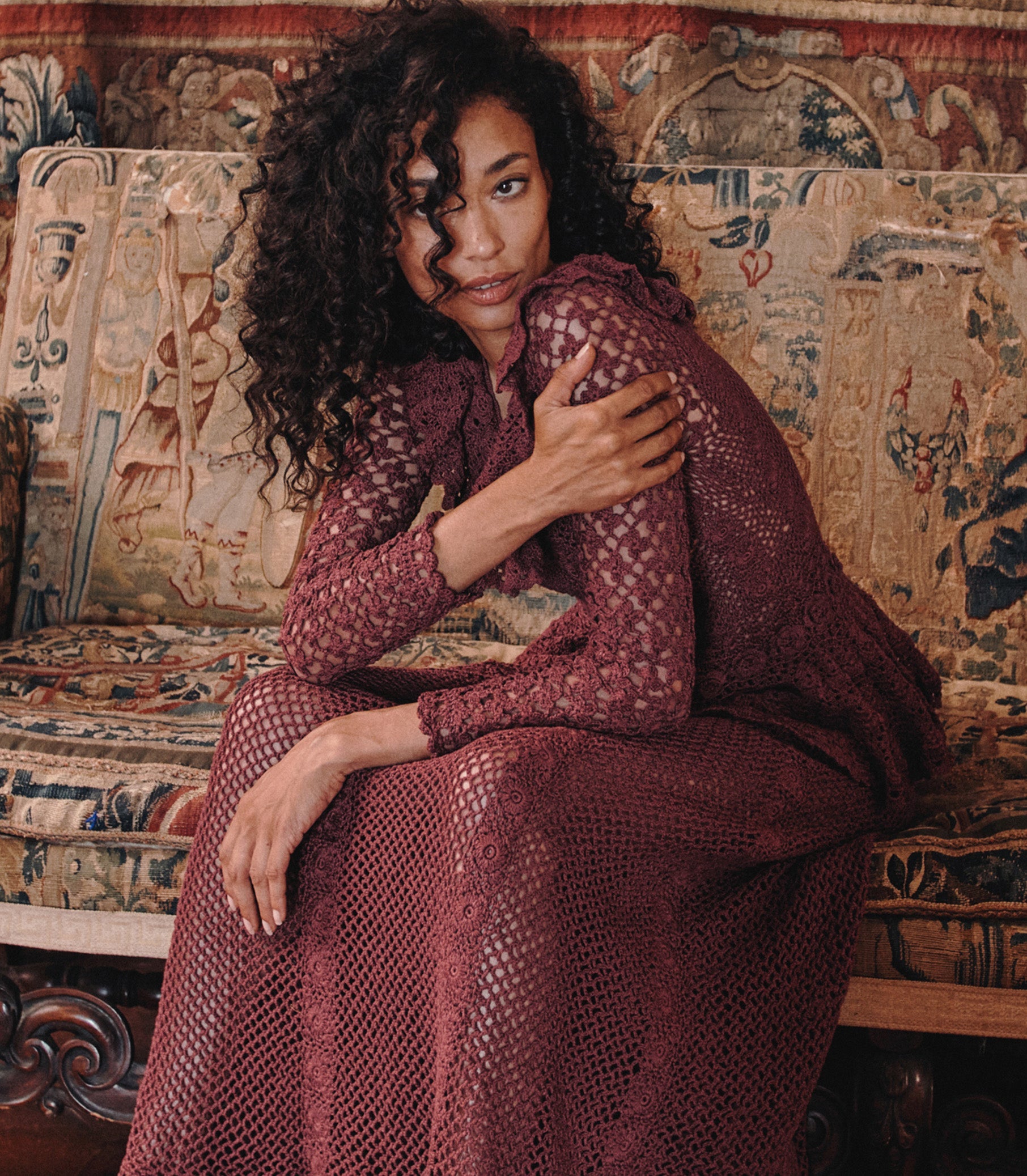 NORÈNE DRESS -- VIEUX ROSE