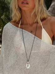 Notting Hill Long Necklace Silver