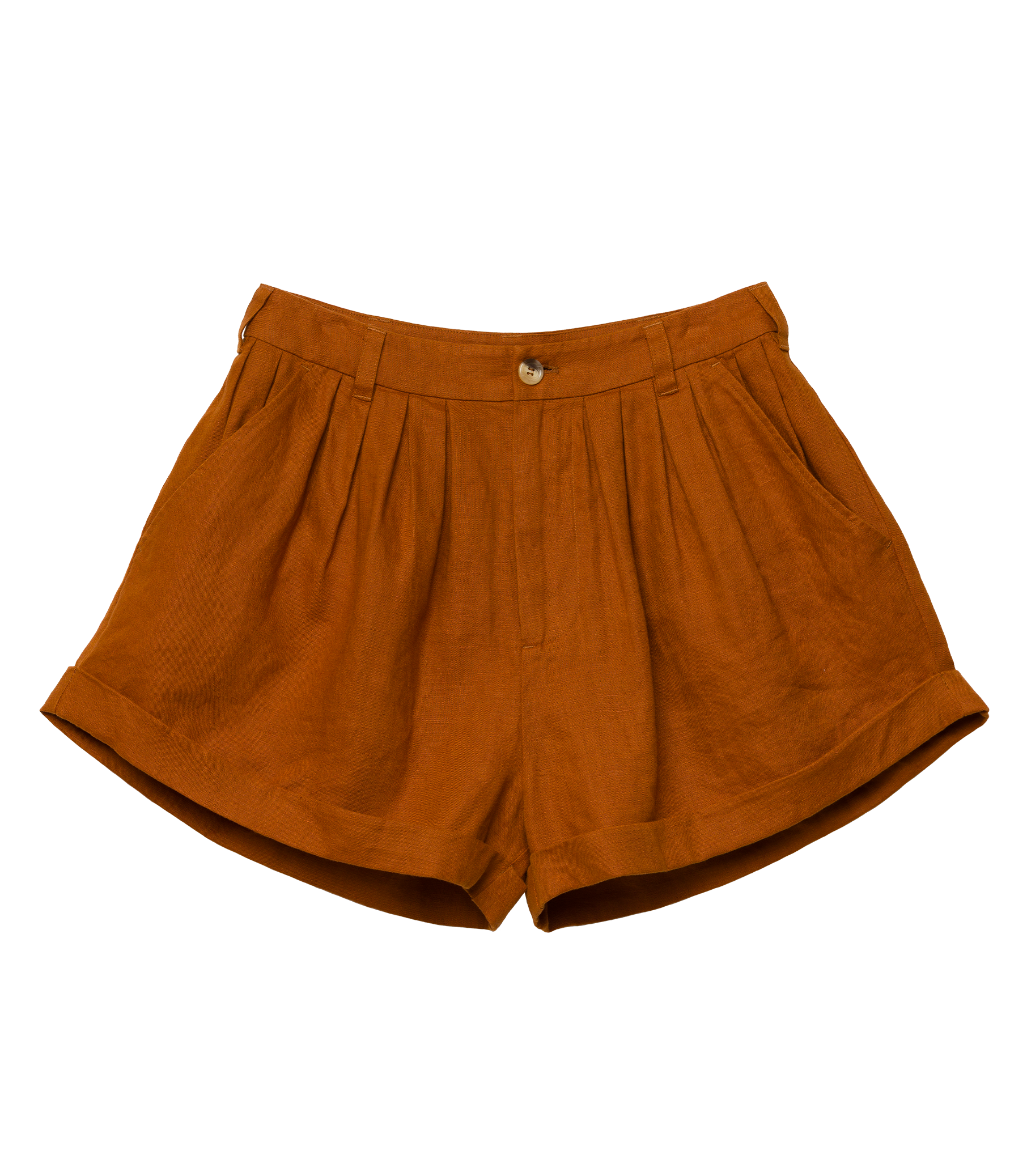 PAIGE LINEN SHORT -- SEDONA CLAY
