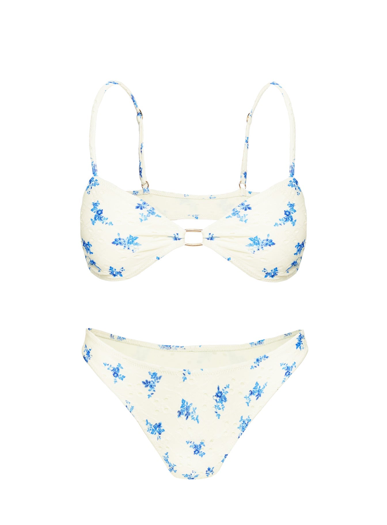 Paradisco Bikini Top Yellow / Blue