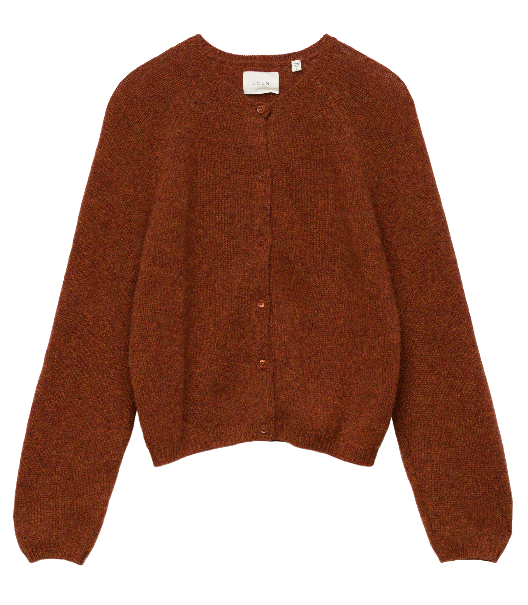 PEROLINE CASHMERE CARDIGAN -- EMBER