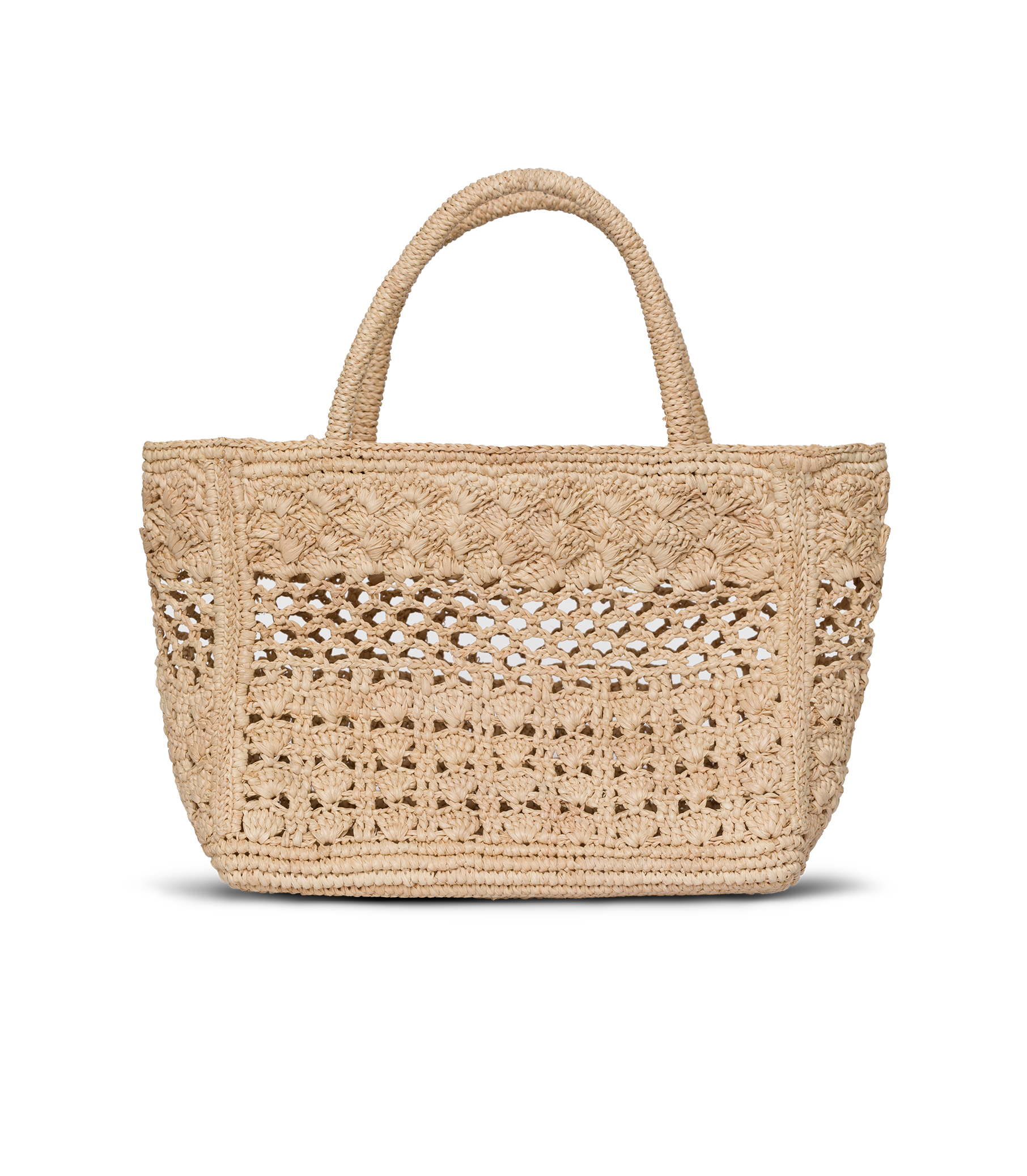 PRANZO MINI TOTE -- NATURAL RAFFIA