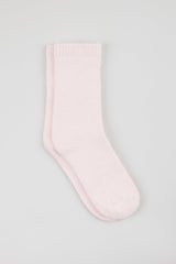 Peach angora smooth socks