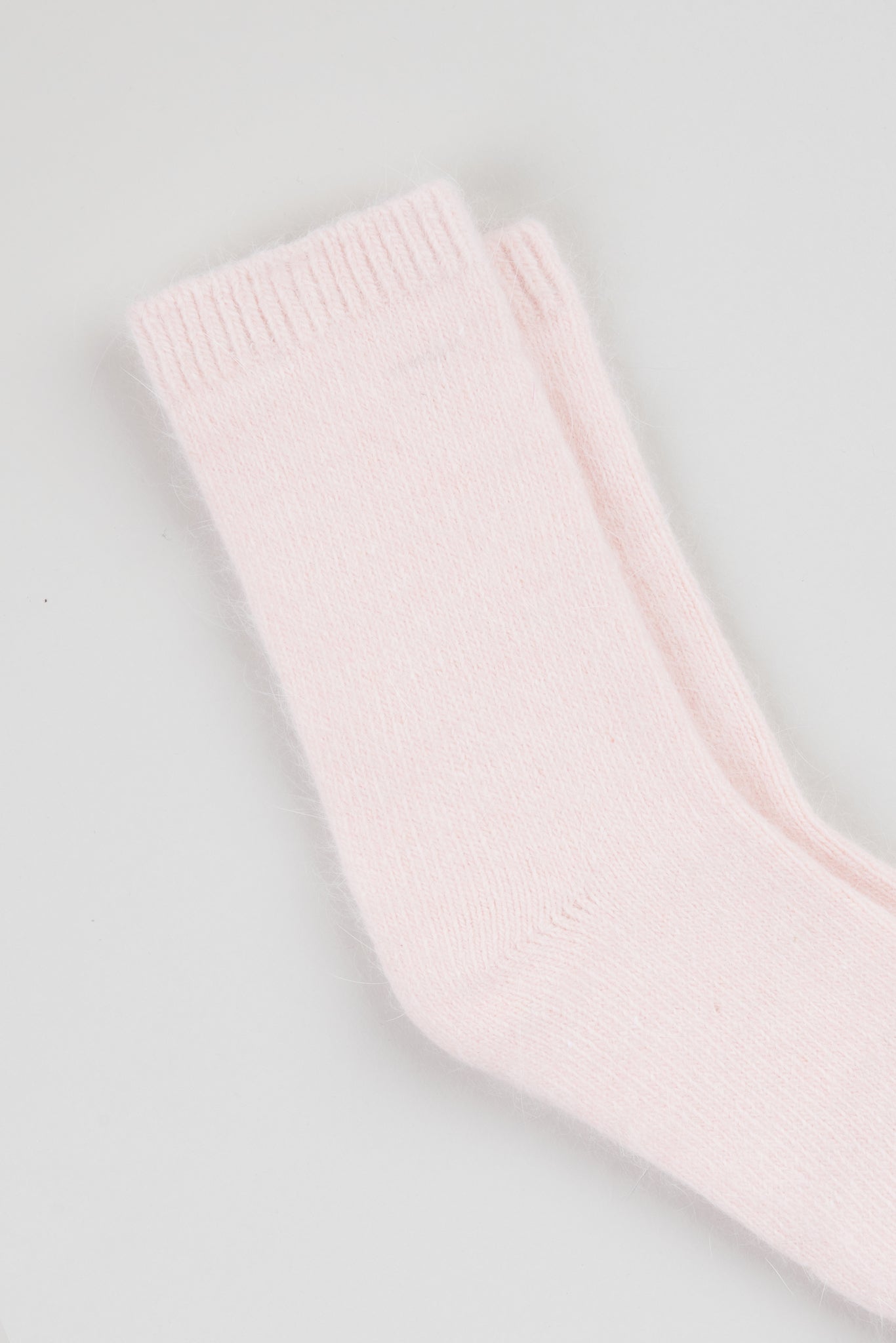 Peach angora smooth socks