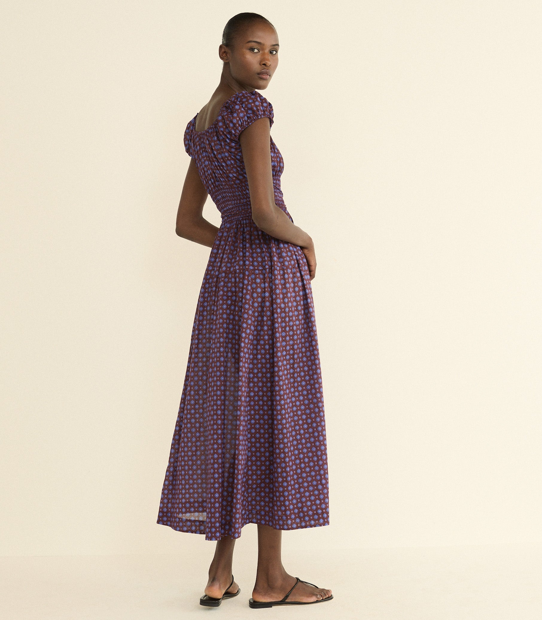 QUINELLE DRESS -- MENORCA FOULARD