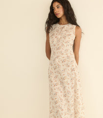 RIONA DRESS -- CRÈME WINDSWEPT MEADOW