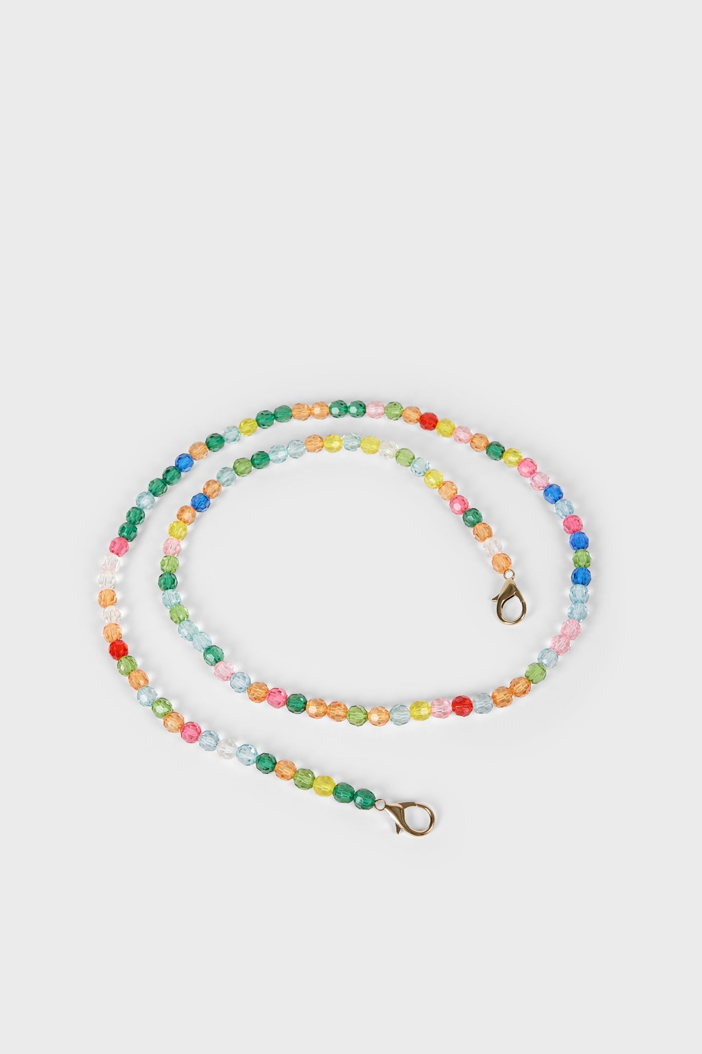 Rainbow beaded structured mini bag