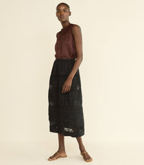 SIDRA SKIRT -- BLACK