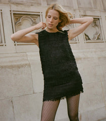 SOIRÉE TUNIC TOP -- BLACK