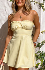 Summer Yellow Mini Dress