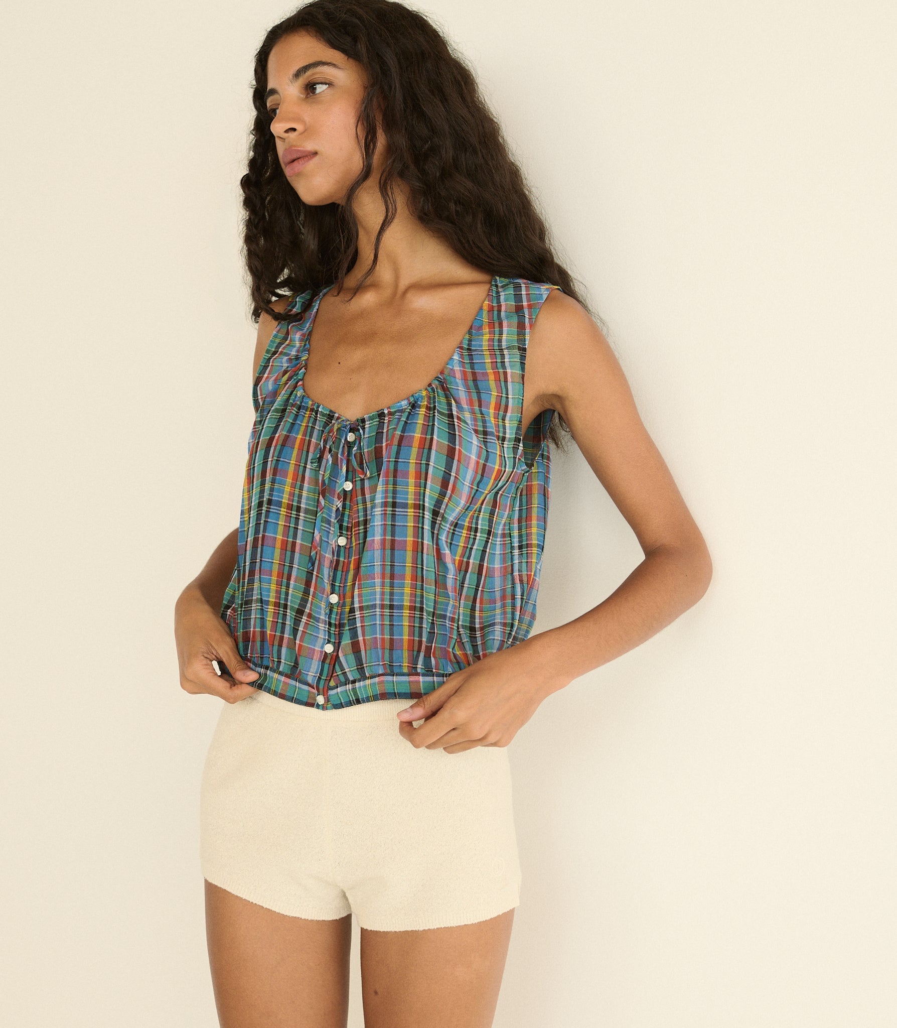 THEO TOP -- ALDERBROOK PLAID