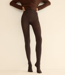 WOLFORD MERINO TIGHTS -- SOFT CACAO