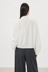 White high low windbreaker