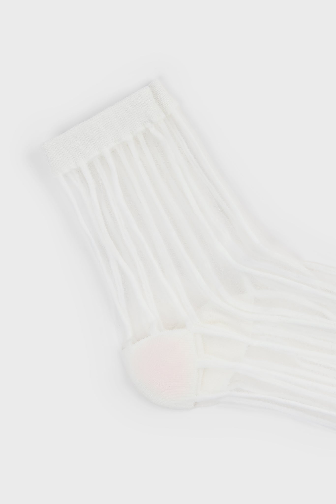 White sheer referee stripe socks
