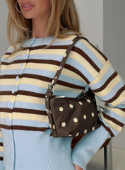 Winta Shoulder Bag Brown Polka