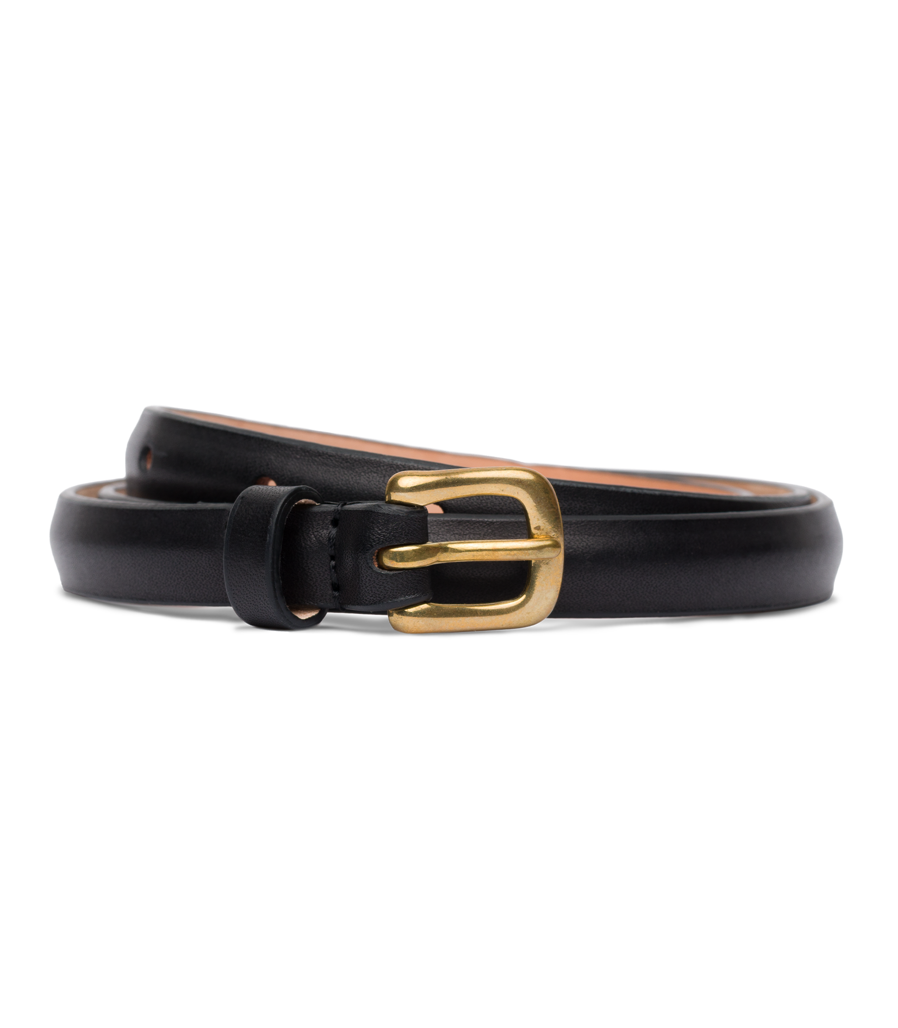 ZAZA BELT -- BLACK LEATHER