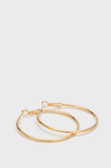 Gold hoop earrings - 60