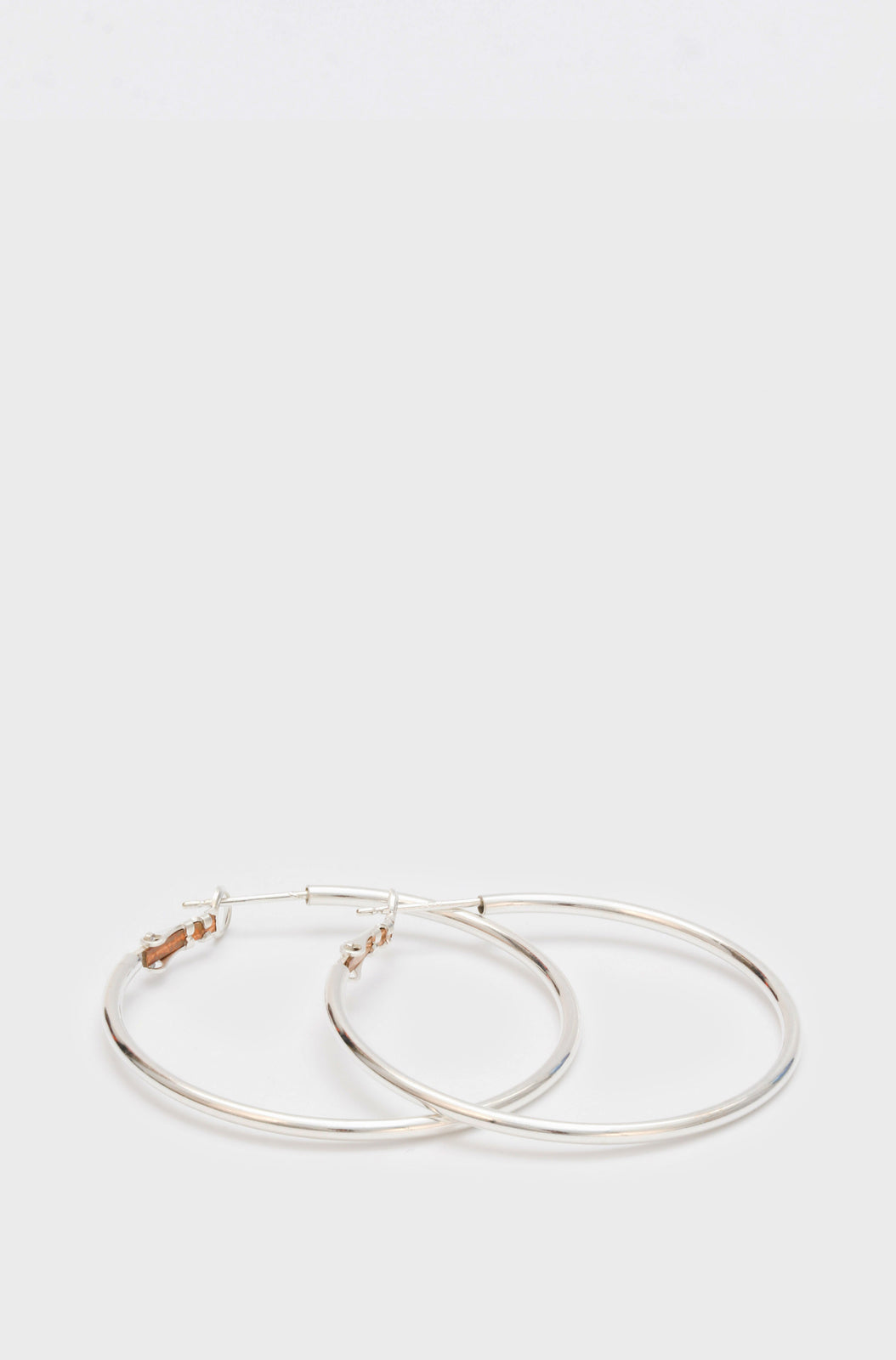 Silver hoop earrings - 40