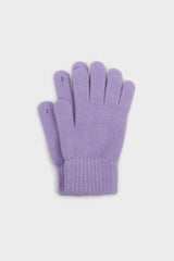 Lilac mohair gloves
