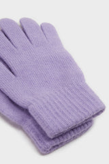 Lilac mohair gloves