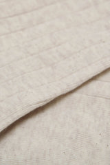 Oatmeal giant rib socks