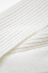 Ivory long ribbed socks