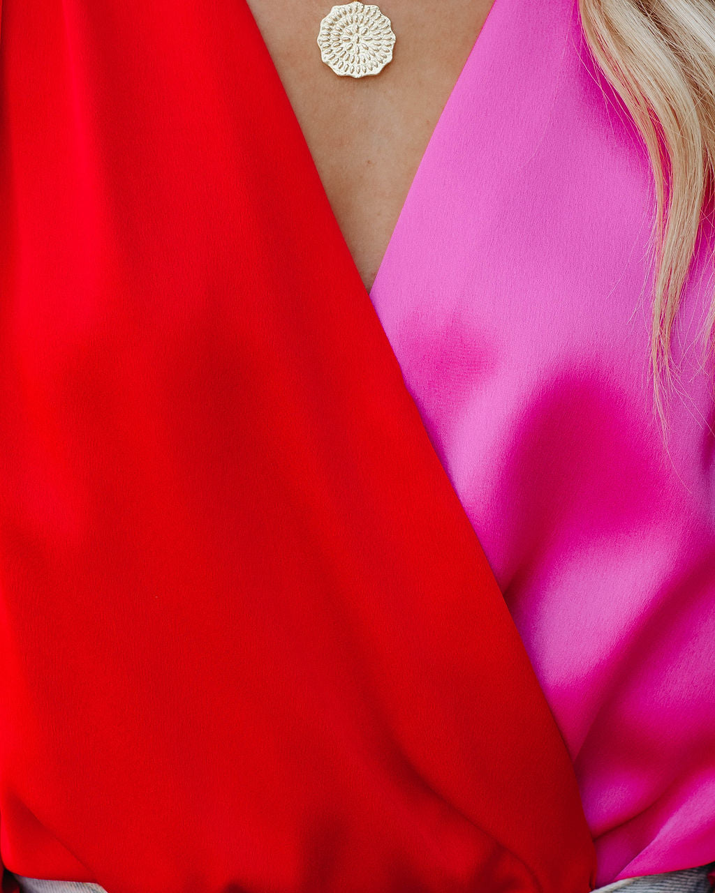 Two Sides Satin Drape Bodysuit